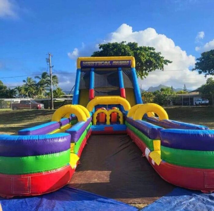 20ft Multicolour Double Lane water Slide
