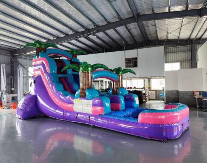 25 ft yellow and red palm Fire slide