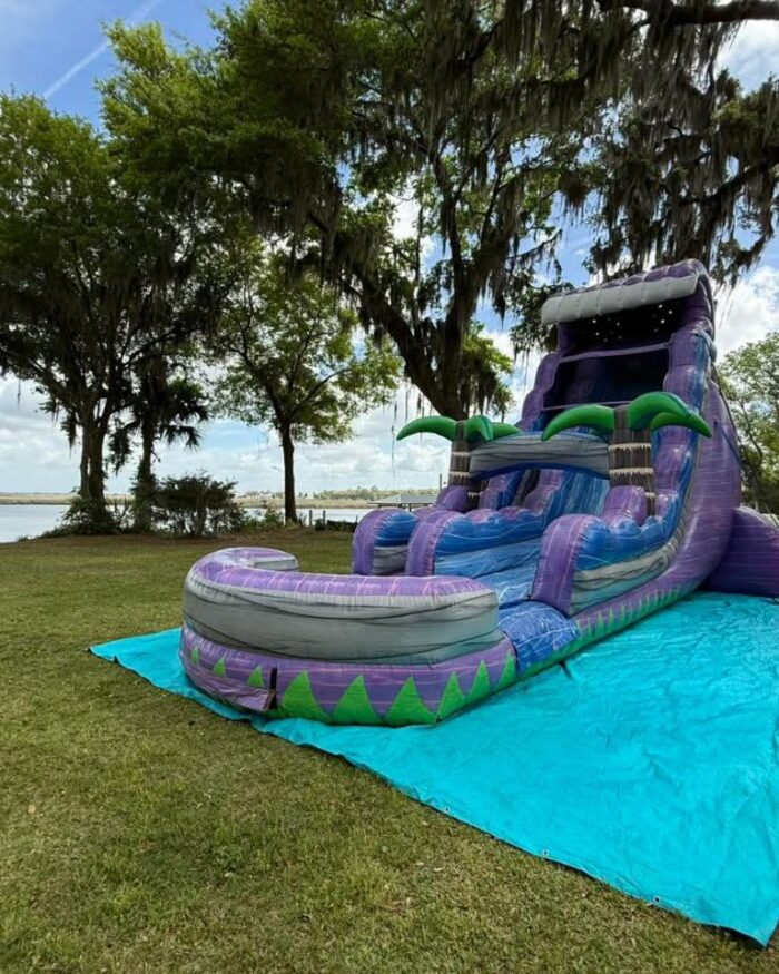 18ft Purple Splash Waterslide