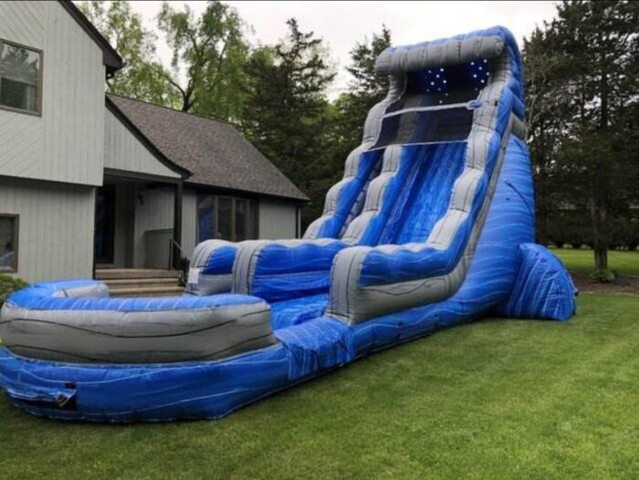 18ft Blue Tsunami Waterslide