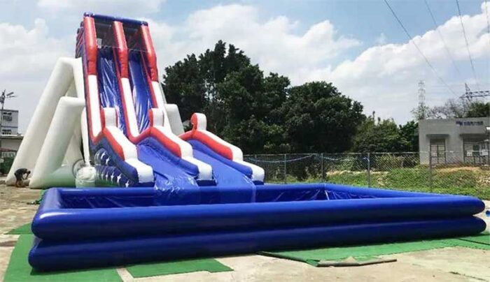 35ft Patriot Double Lane Waterslide